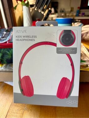 Ativa Kids Wireless Headphones - Bright Pink On-Ear